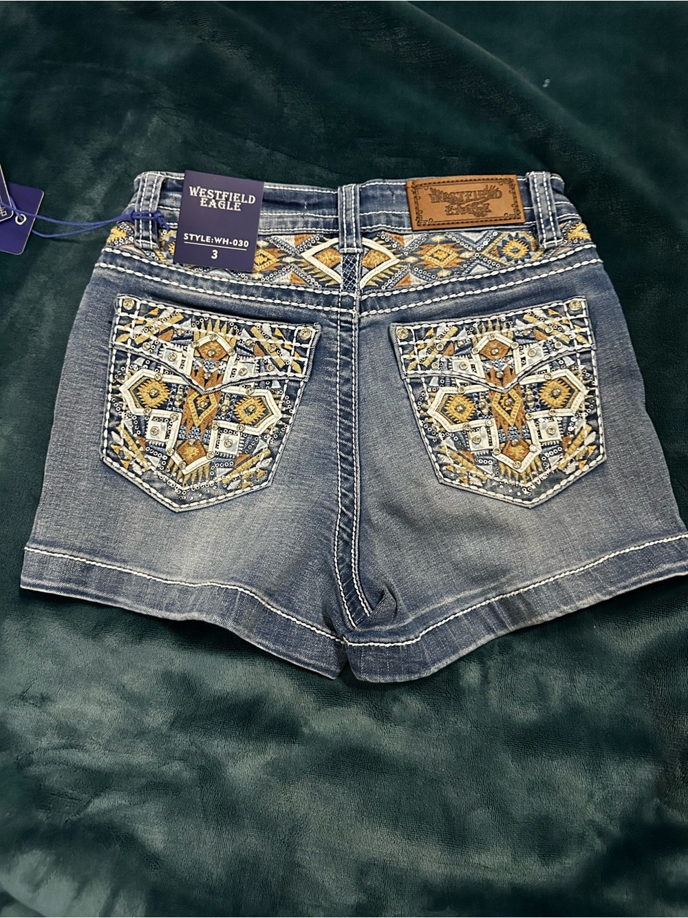 NWT Bling Denim Shorts
